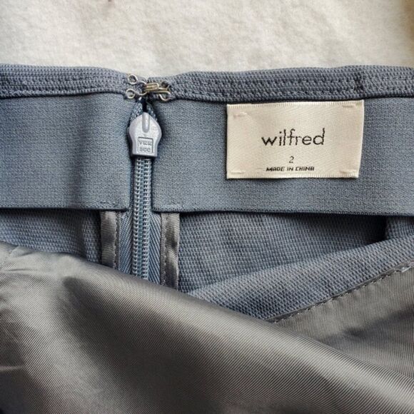 Wilfred Granite Blue New Encoulement Tie Back Dress Size 2 - Picture 7 of 9